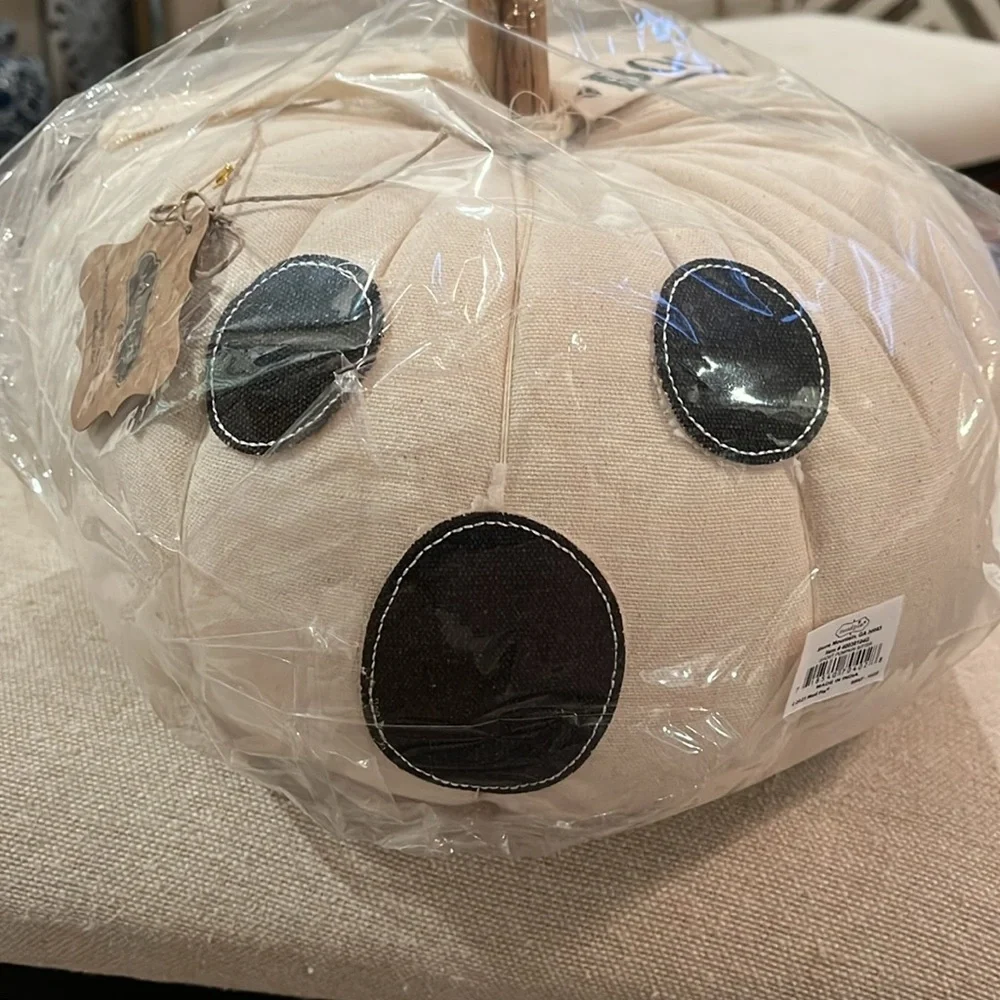 Mud Pie Decorative Ghost Jack-o-Lantern/NWT